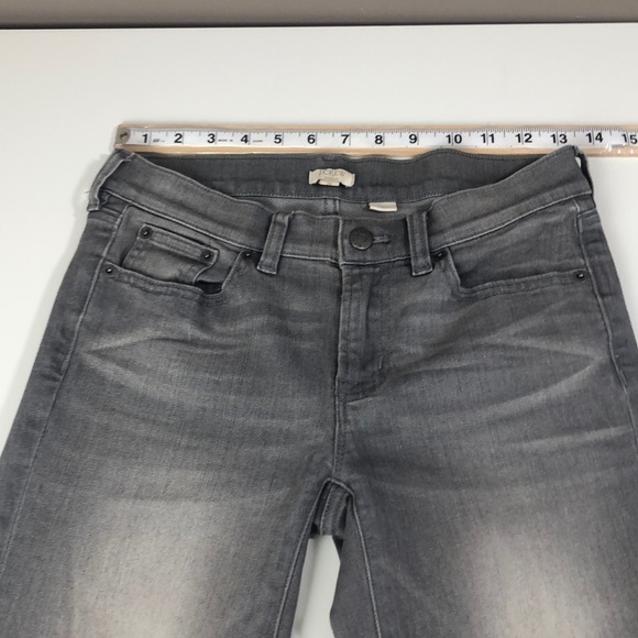 J.Crew Skinny Mid-Rise Style F4484 Gray Wash Jeans 25 - Picture 4 of 7